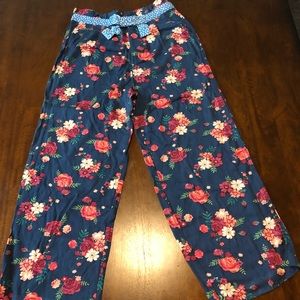 Floral print pants
